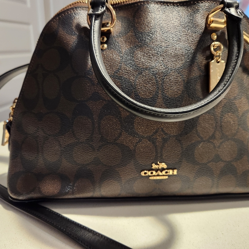 COACH Katy Satchel In Signature Canvas - Picture 3 of 12